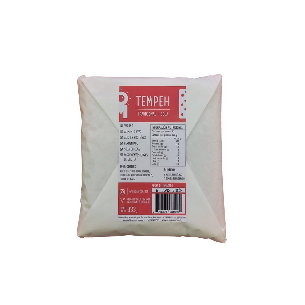 Tempeh tradicional soja