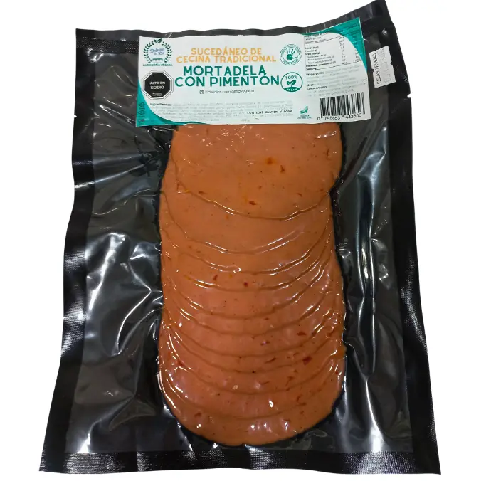 Mortadela con pimentón 140 g vacío (sucedáneo)