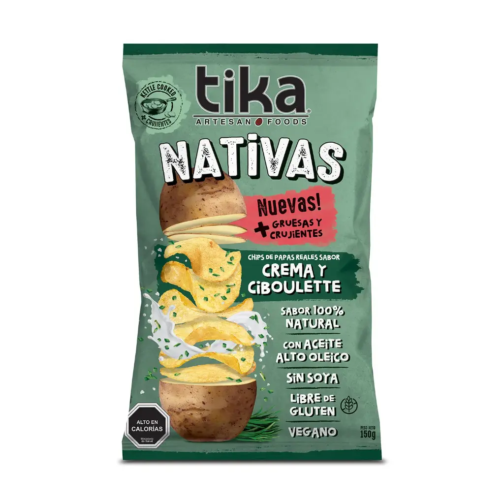 Papas Tika Crema ciboulet 150gr