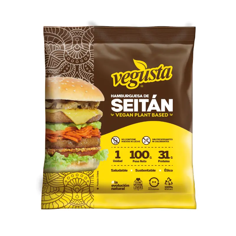 Hamburguesa de seitán Vegusta