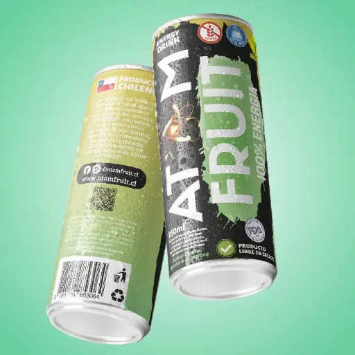 Atom Fruit limón, menta y jengibre