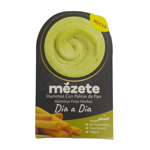 Hummus finas hierbas con palitos 92 g