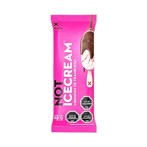 Helado paleta crema frambuesa NotCo