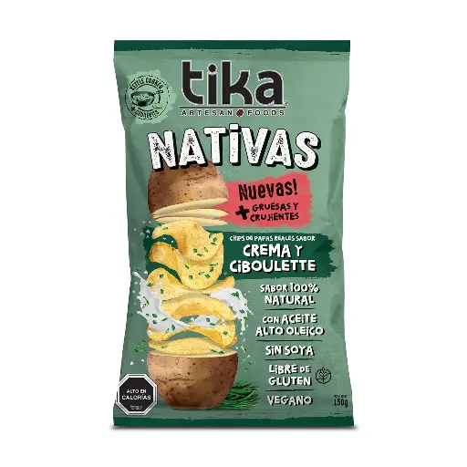 Papas Tika Crema ciboulet 150gr