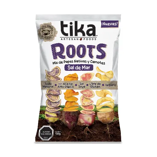 Papas Tika Roots Sal de mar 135gr