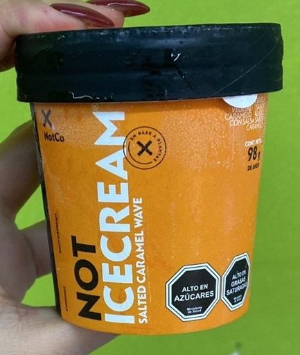 Helado NotCo pote individual Caramelo salado