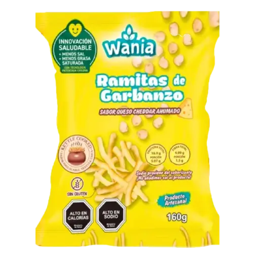 Ramitas de garbanzos sabor queso Wania