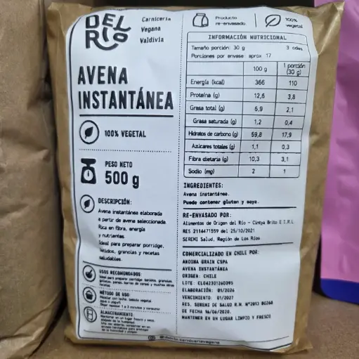 Avena Instantánea 500 gramos